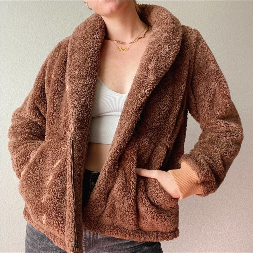 REI Brown Fleece Jacket